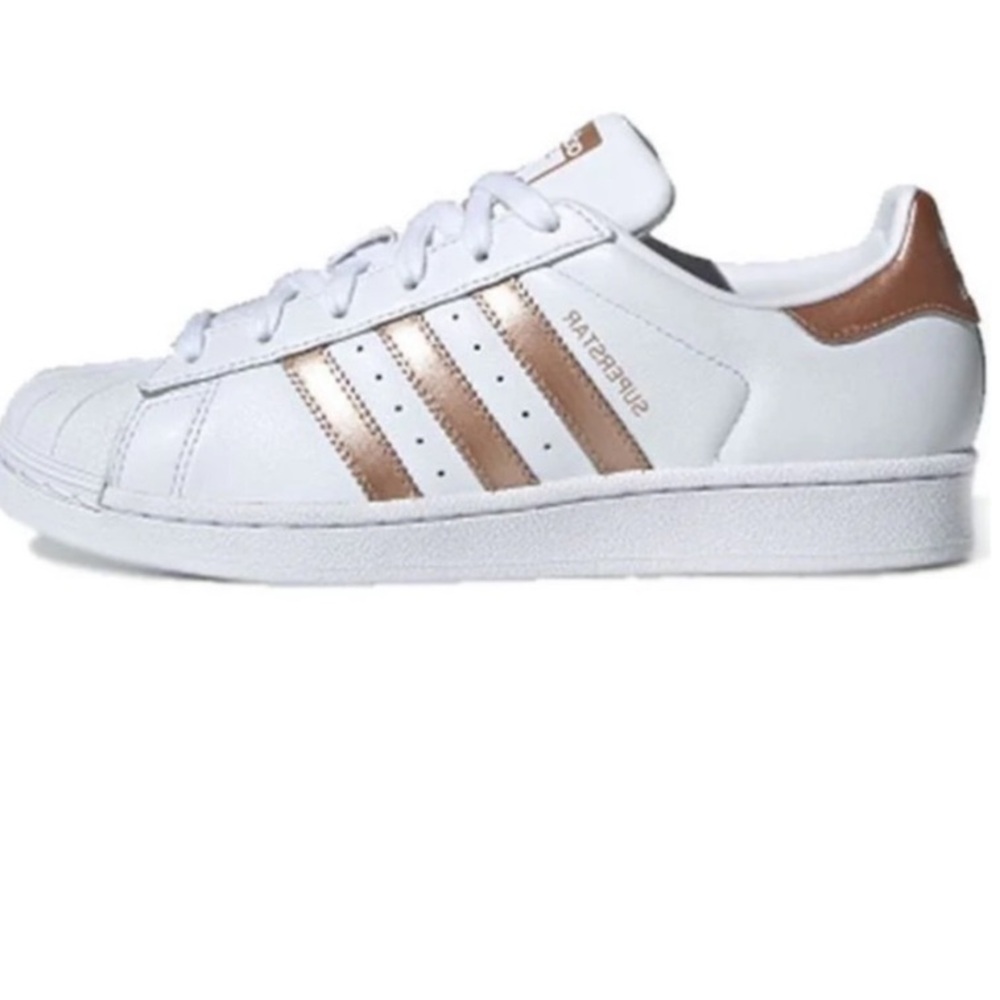 Adidas Rose Gold Super Star Sneakers